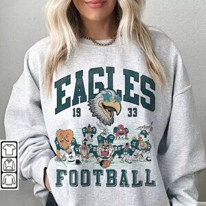 90s Philadelphia Eagles Looney Tunes Football Sweatshirt